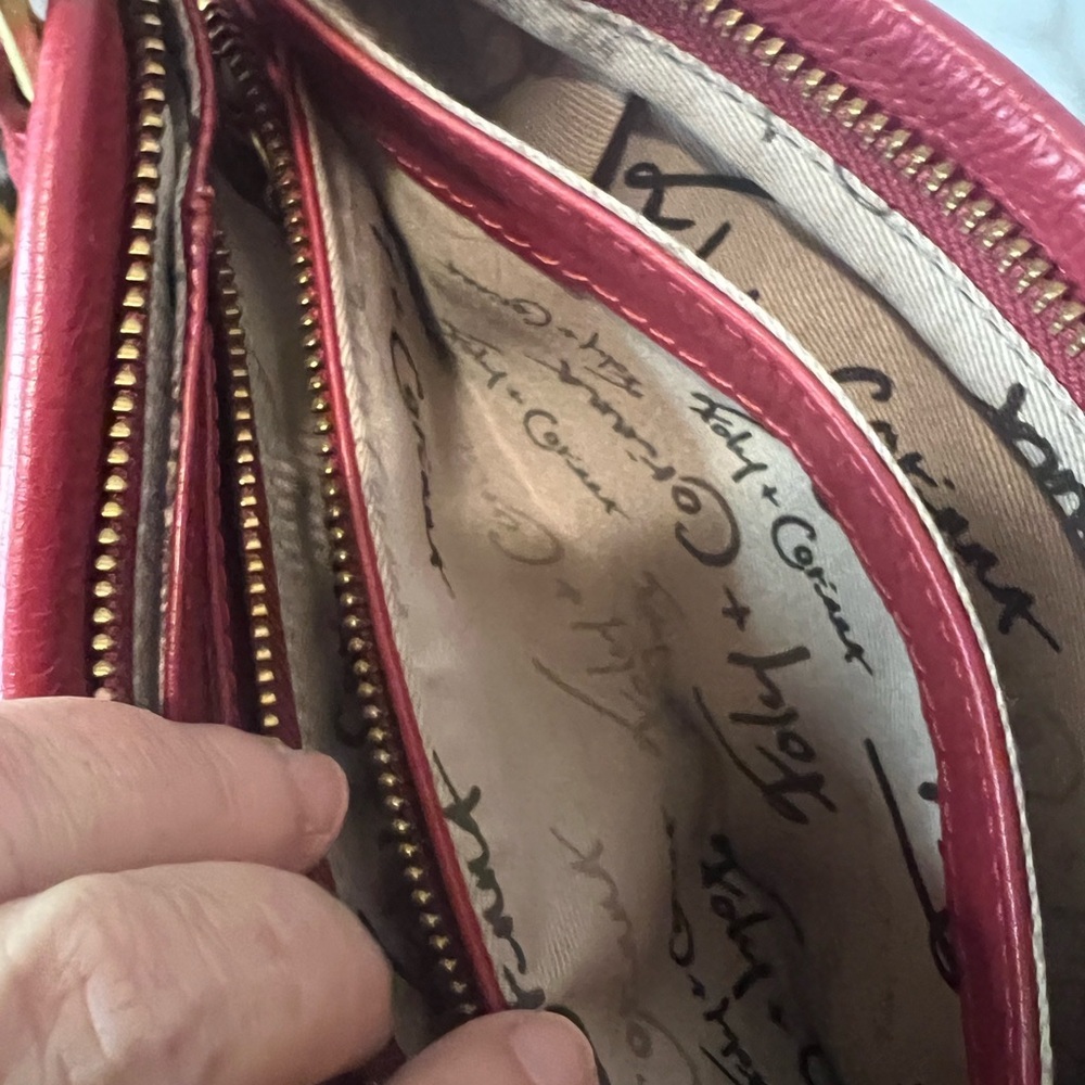Foley + Corinna Red Crossbody Bag with Gold Hardware - Picture 4 of 14